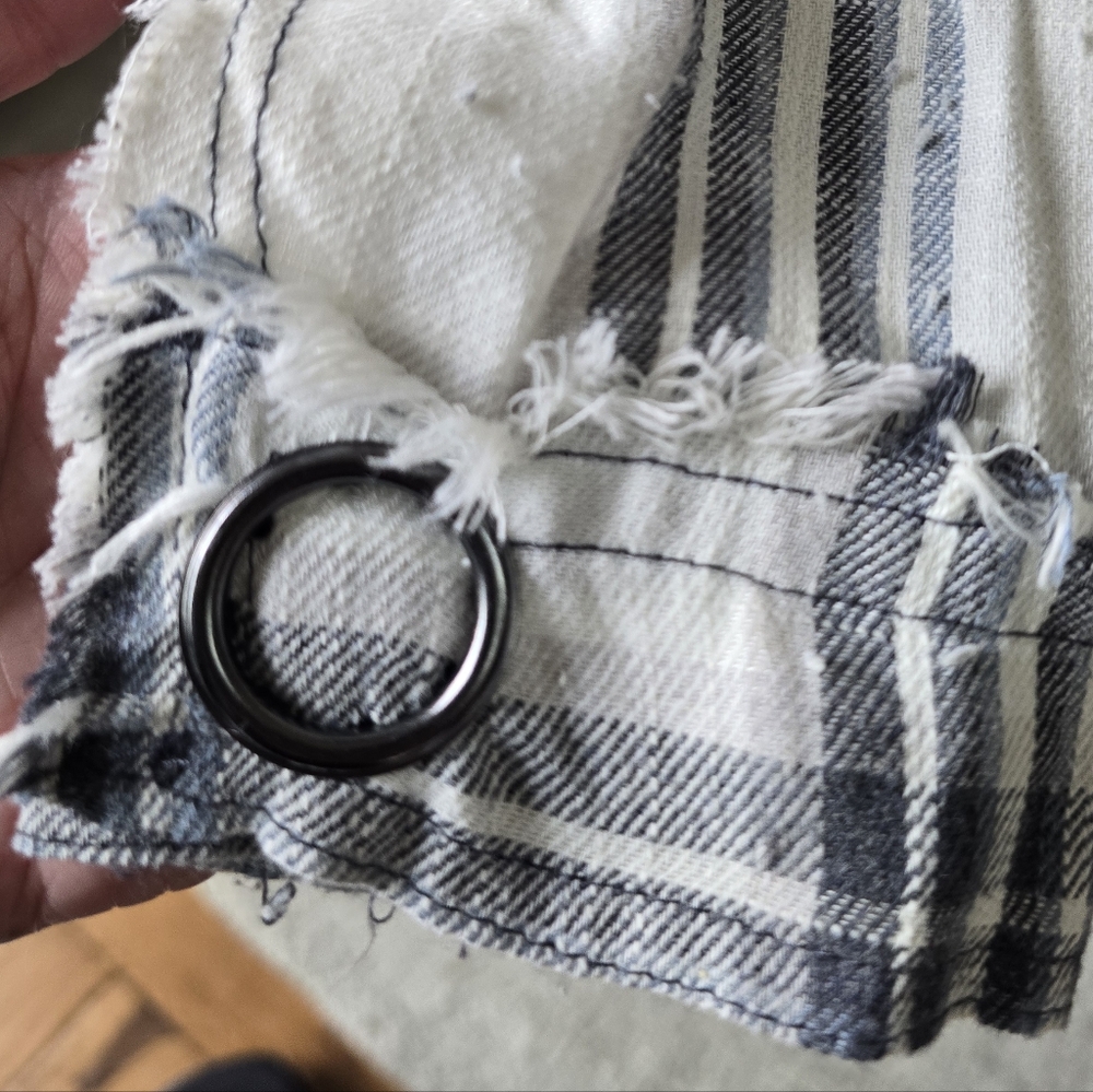 OLI & HALI -Plaid Pieced Denim Jacket Size small - Picture 9 of 10